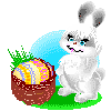 Gif animé Pâques lapin